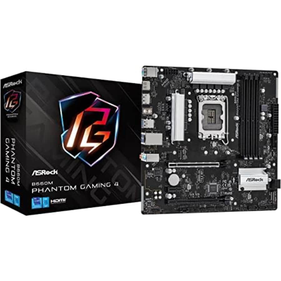 ASRock B660M Phantom Gaming 4 Socket LGA1700/ Intel B660/ DDR4/ SATA3&USB3.2/ M.2 Micro ATX for $140