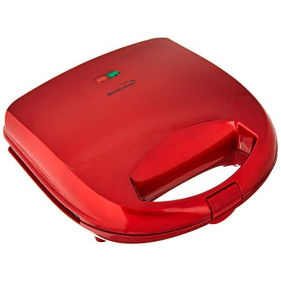 Brentwood TS-240R Non-Stick Compact Dual Sandwich Maker, Red for $34 Brentwood TS-240R Non-Stick Compact Dual Sandwich Maker, Red for $34