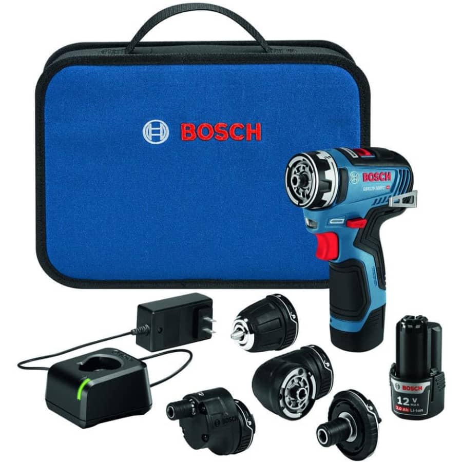 Bosch 12V Max Brushless Flexiclick 5-In-1 Drill/Driver System: $131 Bosch 12V Max Brushless Flexiclick 5-In-1 Drill/Driver System: $131