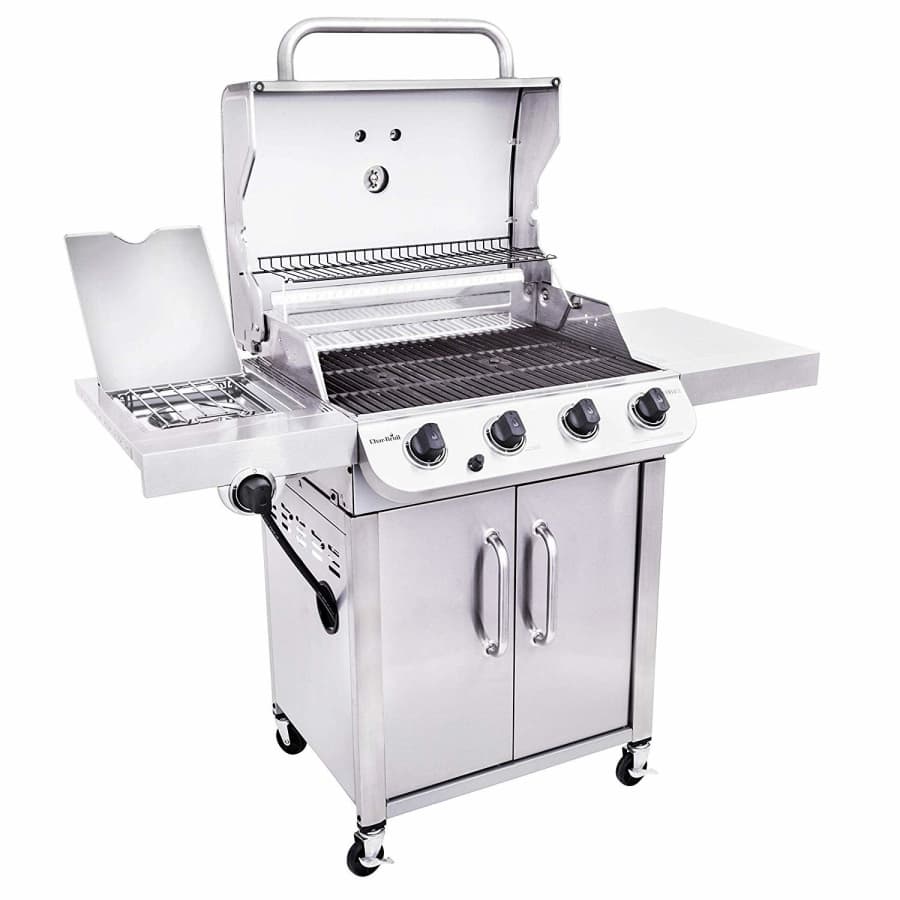 Char-Broil Performance Stainless Steel 4-Burner Cabinet Style Gas Grill for $256