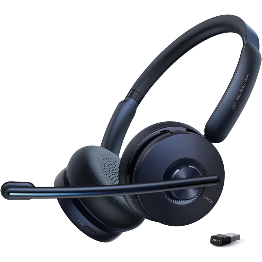 Anker PowerConf H700 Active Noise Cancelling Bluetooth Headset for $80