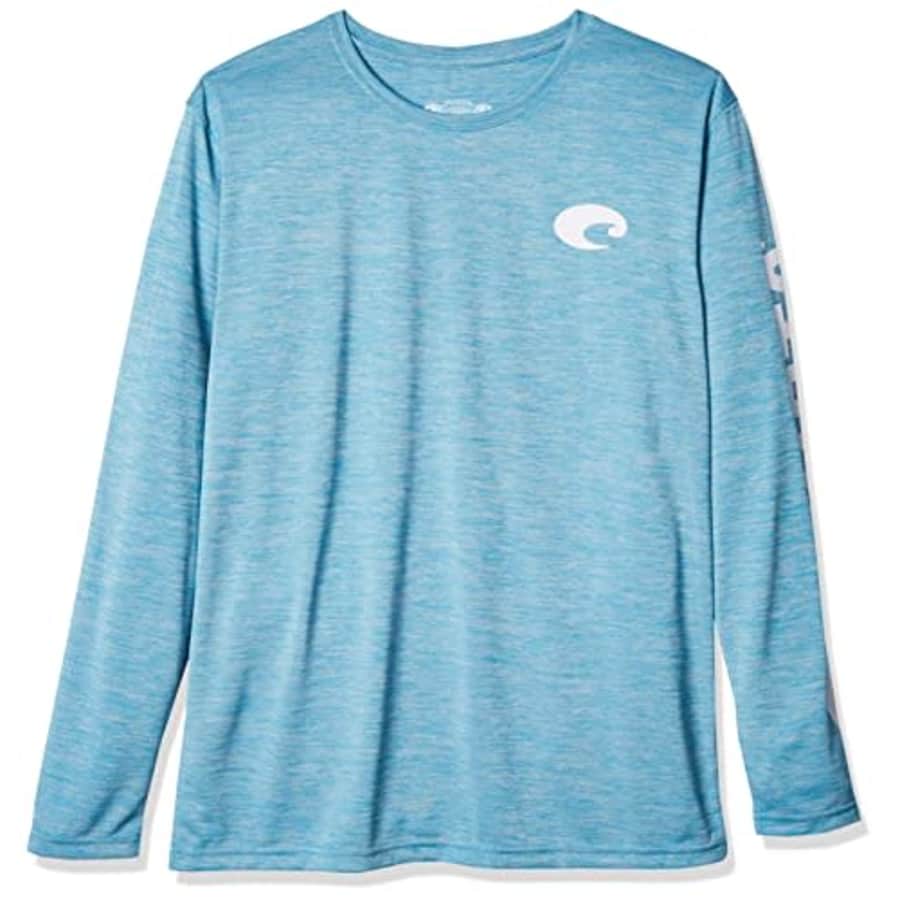 Costa Del Mar Men's Tech Crew Performance Long Sleeve Shirt, Cationic Blue, Large for $35 Costa Del Mar Men's Tech Crew Performance Long Sleeve Shirt, Cationic Blue, Large for $35