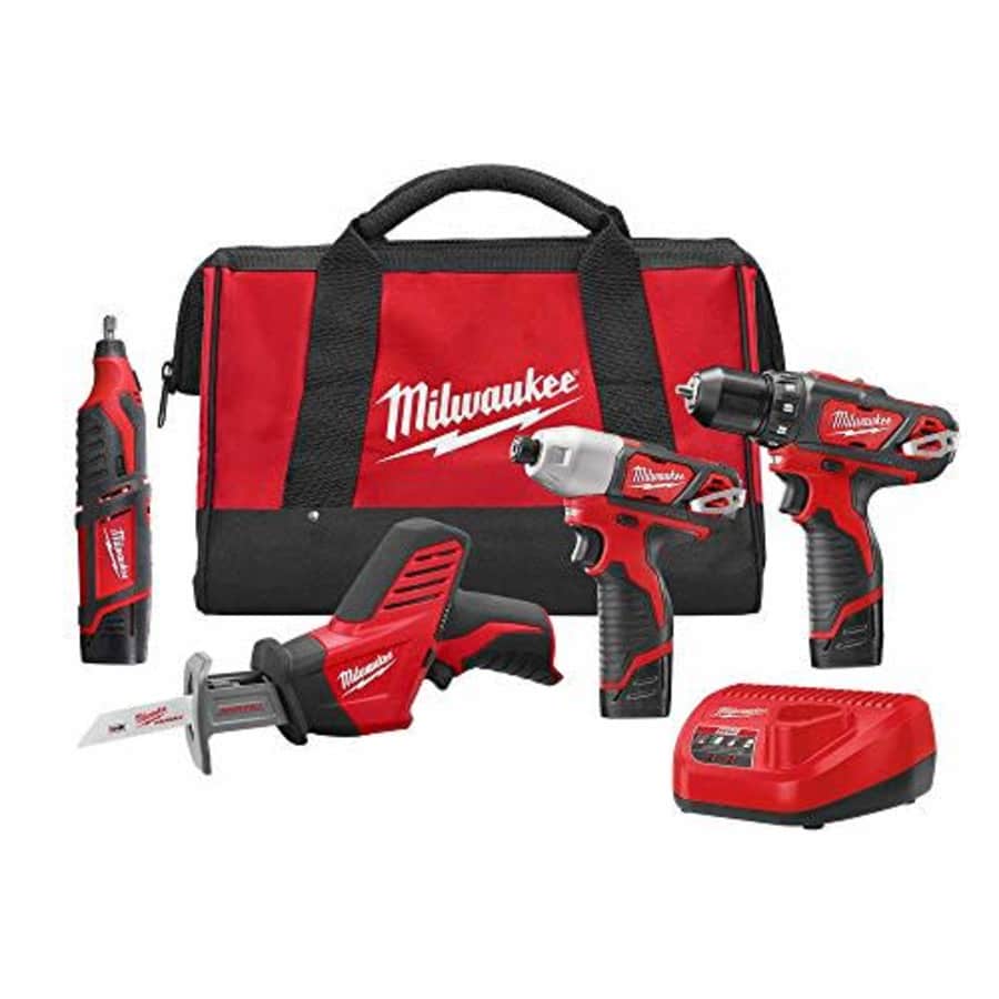 Milwaukee 2497-24 M12 4pc Combo Kit for $249 Milwaukee 2497-24 M12 4pc Combo Kit for $249