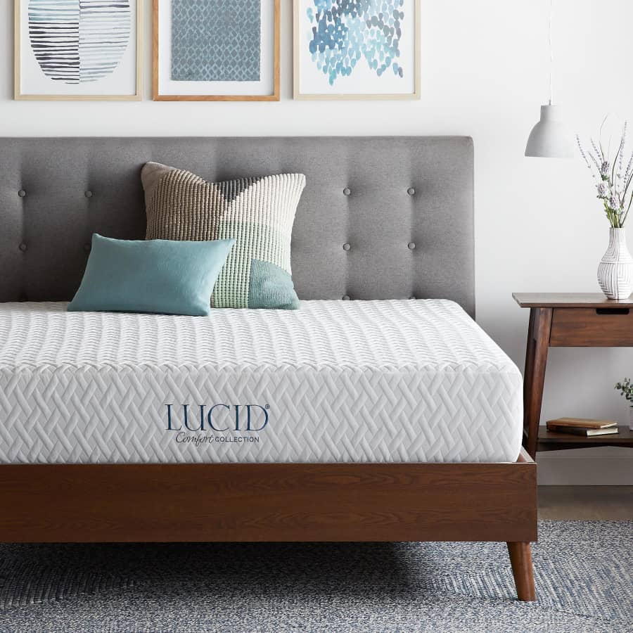 Lucid Comfort Collection 10" Plush Gel Memory Foam Tight Top Queen Mattress for $270 Lucid Comfort Collection 10" Plush Gel Memory Foam Tight Top Queen Mattress for $270
