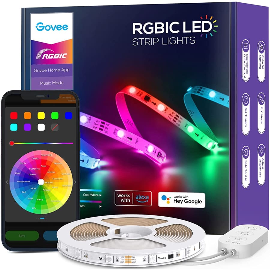 Govee 16.4-Foot RGBIC LED Strip Lights for $20