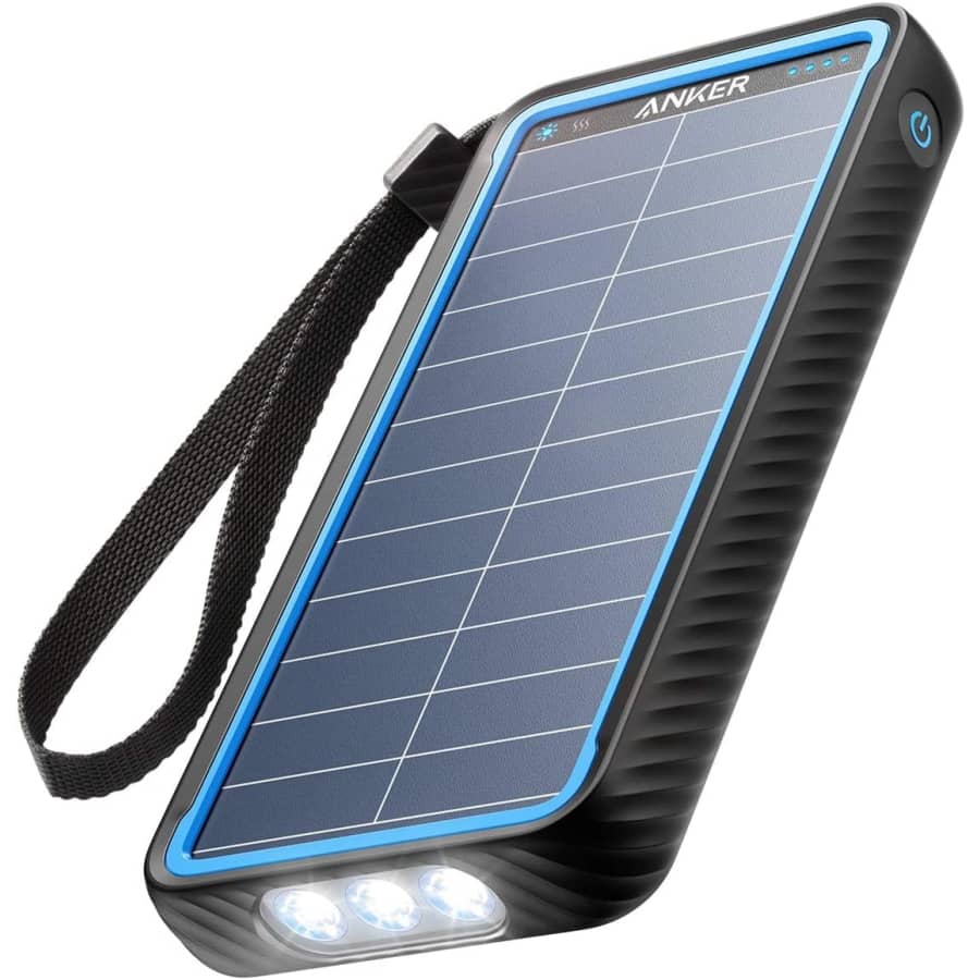 Anker PowerCore 10,000mAh Portable Solar Power Bank for $30 Anker PowerCore 10,000mAh Portable Solar Power Bank for $30