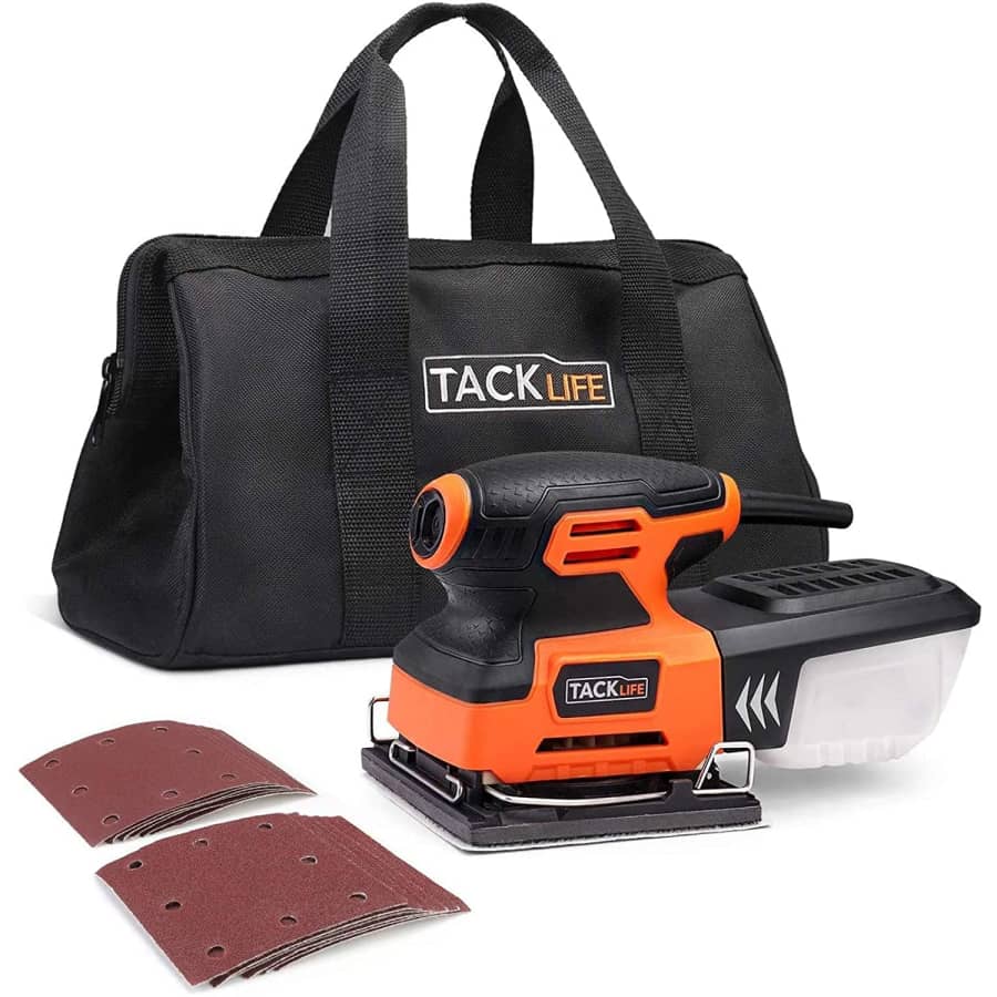 Tacklife 1/4 Sheet Palm Sander for $22 Tacklife 1/4 Sheet Palm Sander for $22
