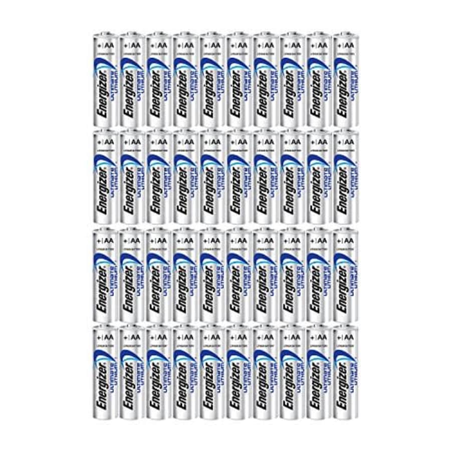 Energizer 40AA Ultimate Lithium Long Lasting Leakproof Batteries for $120