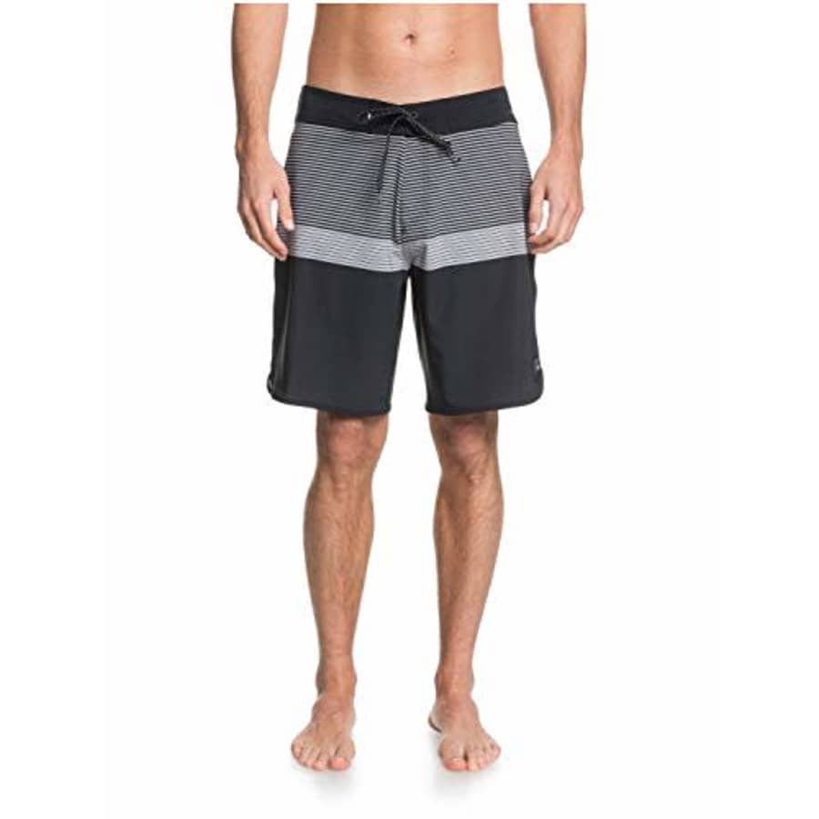 Quiksilver Men's Highline 19 Inch Outseam Stretch Boardshort Swim Trunk, Black, 32 for $53 Quiksilver Men's Highline 19 Inch Outseam Stretch Boardshort Swim Trunk, Black, 32 for $53