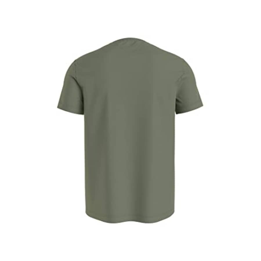 Tommy Hilfiger Men's Script Logo T Shirt, Oil Green, MD for $17 Tommy Hilfiger Men's Script Logo T Shirt, Oil Green, MD for $17