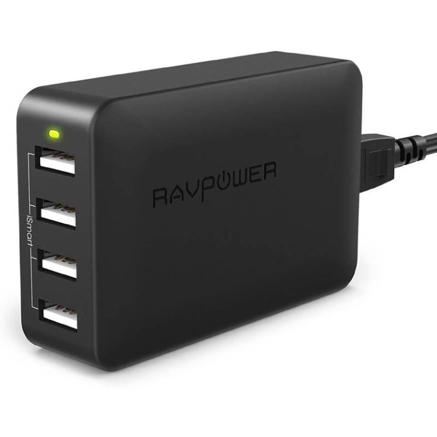 RAVPower 40W 4-Port USB Charger for $9 RAVPower 40W 4-Port USB Charger for $9