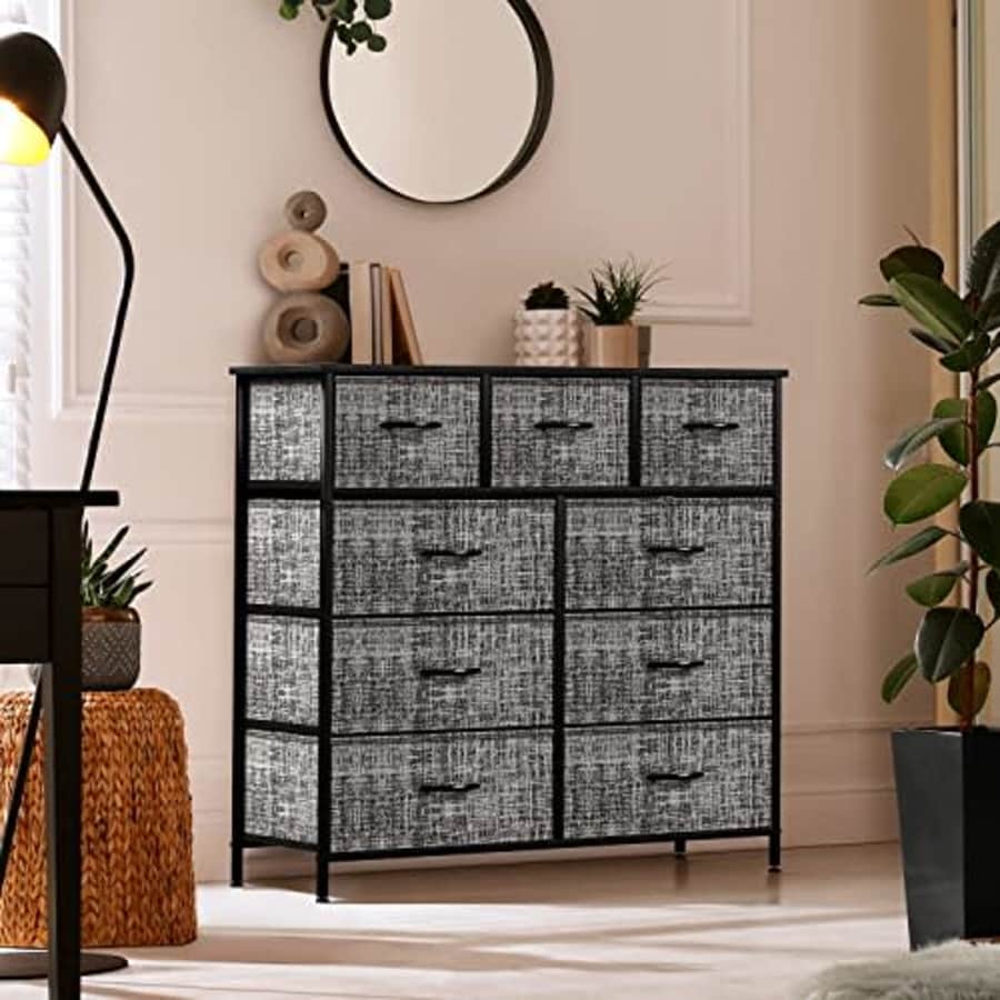 Sorbus Dresser with 9 Drawers - Furniture Storage Chest Tower Unit for Bedroom, Hallway, Closet, for $65