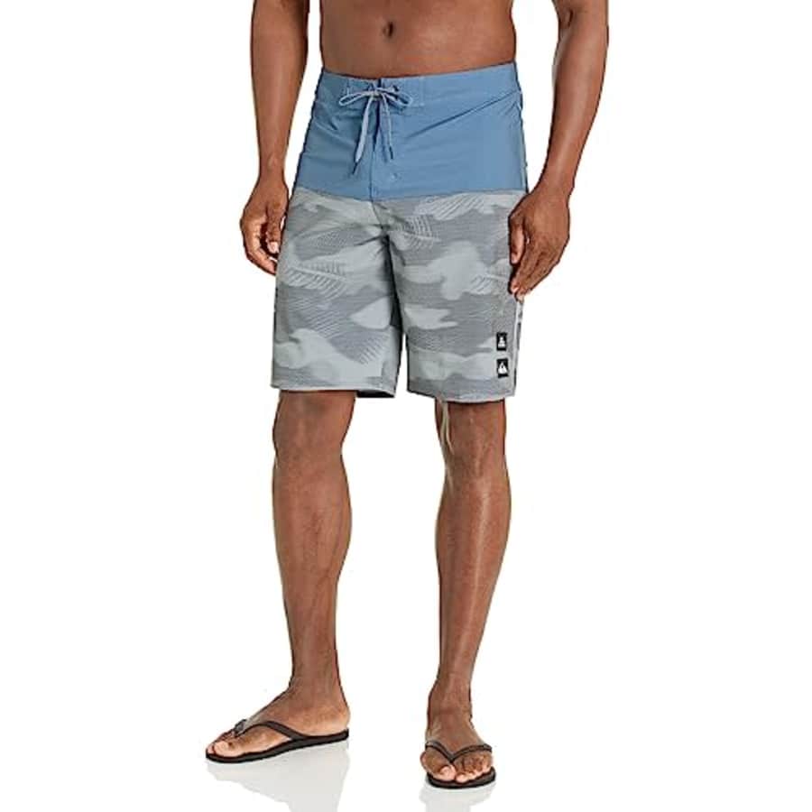 Quiksilver Men's Standard Surfsilk Lava 21 Boardshort Swim Trunk, Bering SEA, 34 for $22