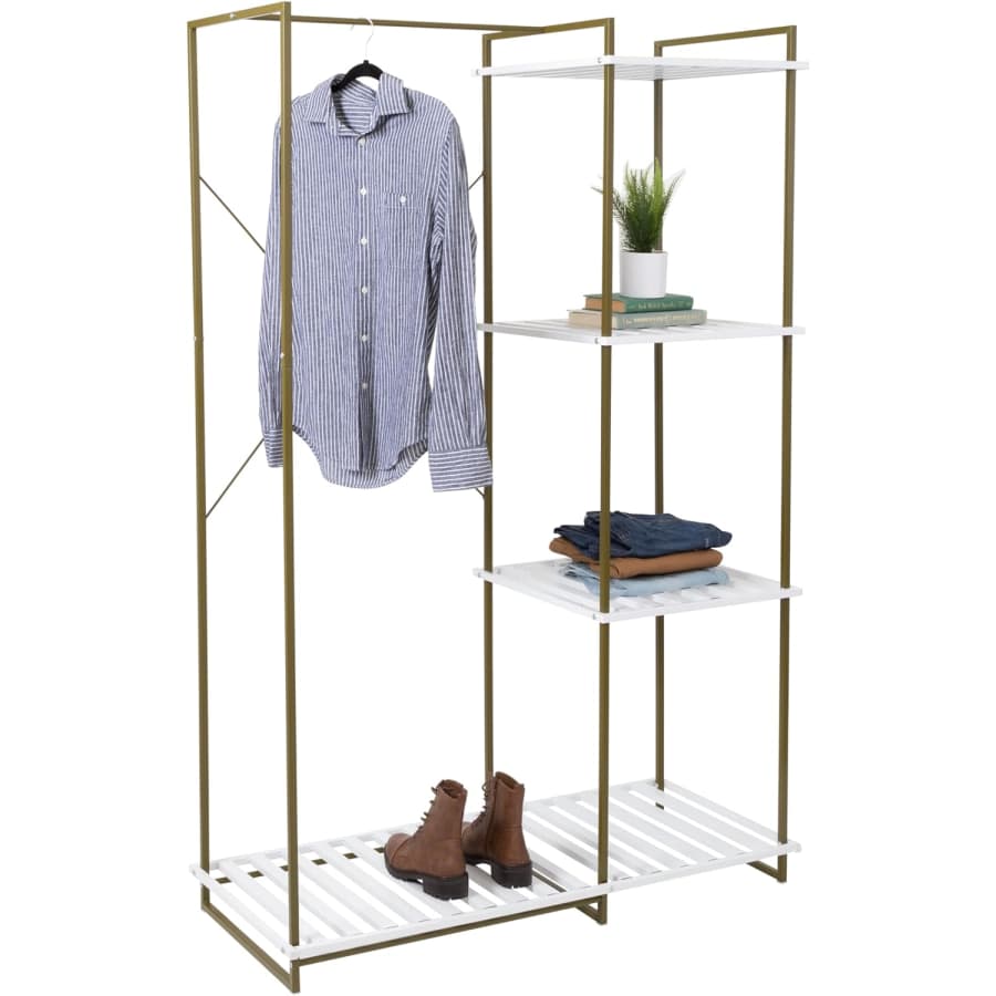 Honey Can Do Freestanding Closet Wardrobe for $34