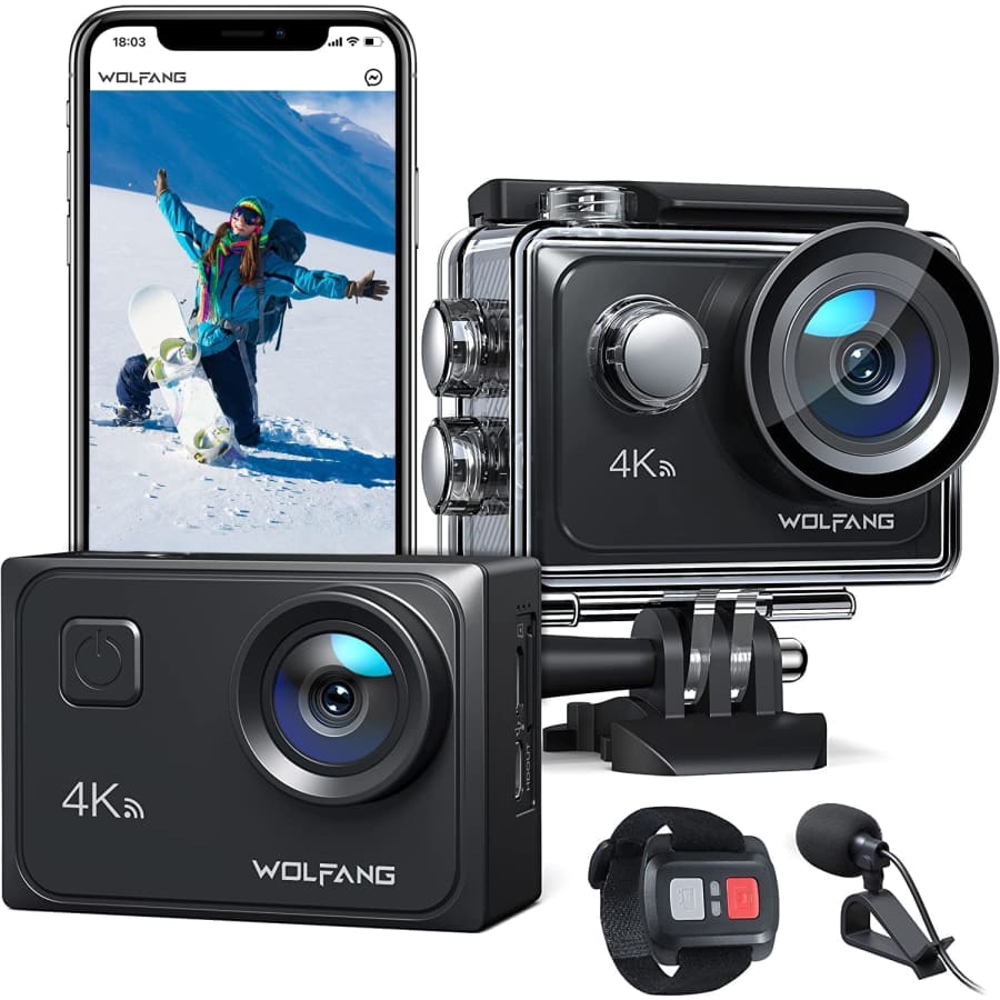 Wolfang 4K Action Camera for $80 Wolfang 4K Action Camera for $80