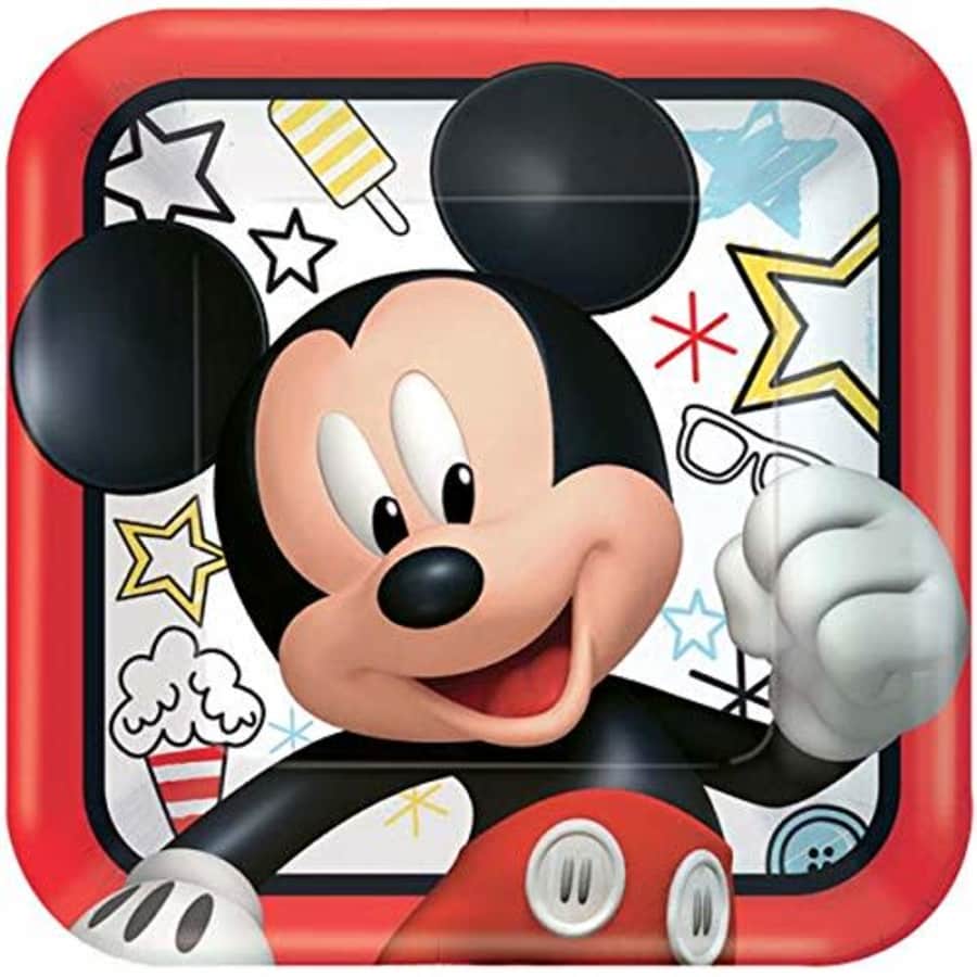 American Greetings Mickey Mouse Party Supplies, Paper Dinner Plates, 8-Count for $9 American Greetings Mickey Mouse Party Supplies, Paper Dinner Plates, 8-Count for $9