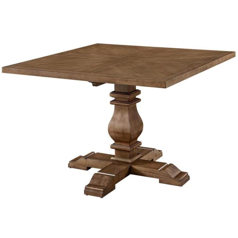Home Decorators Collection Eldridge Oak Veneer Pedestal Dining Table for $629