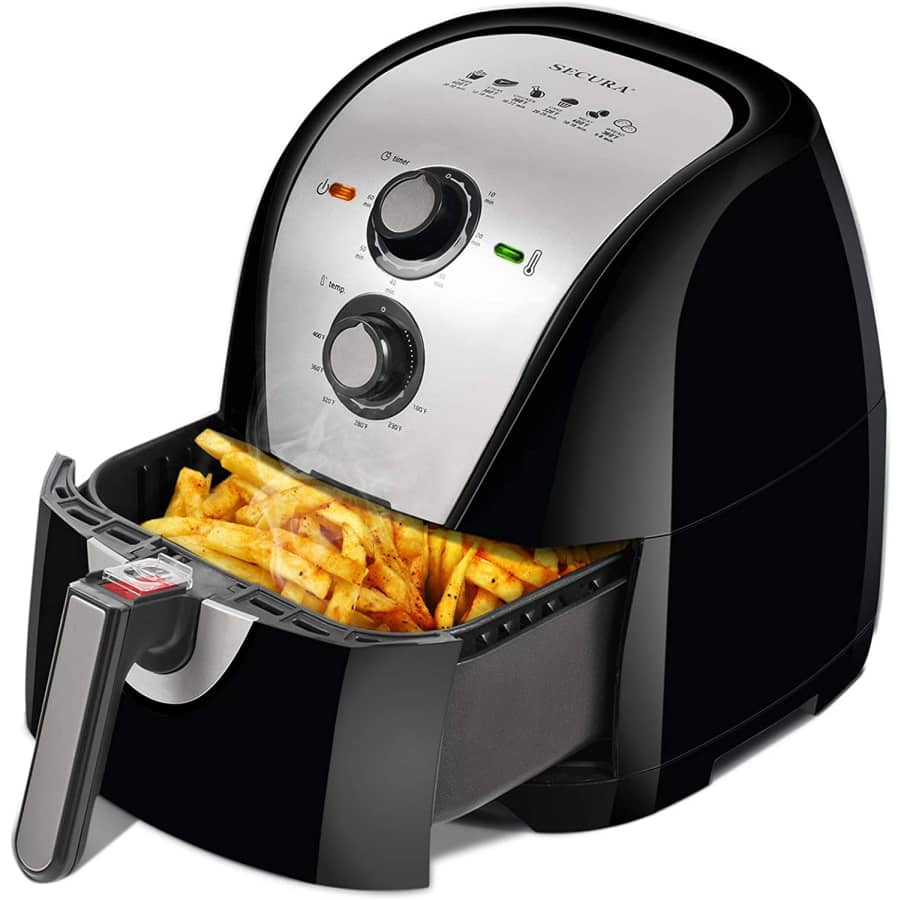 Secura XL 5.3-Quart 1,700W Air Fryer for $47