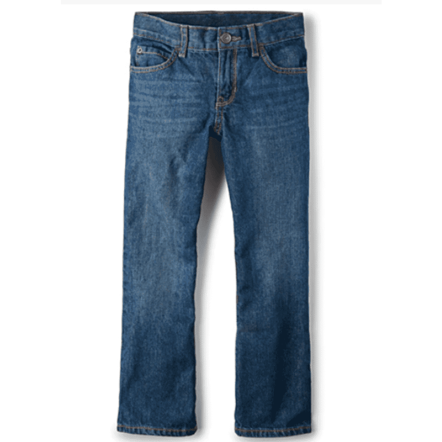 The Children's Place Boys' Basic Bootcut Jeans for $10