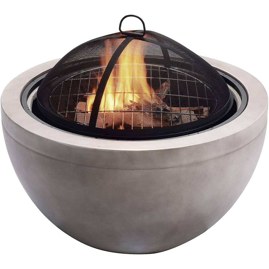 Peaktop Outdoor 30" Round Wood Burning Fire Pit for $270 Peaktop Outdoor 30" Round Wood Burning Fire Pit for $270