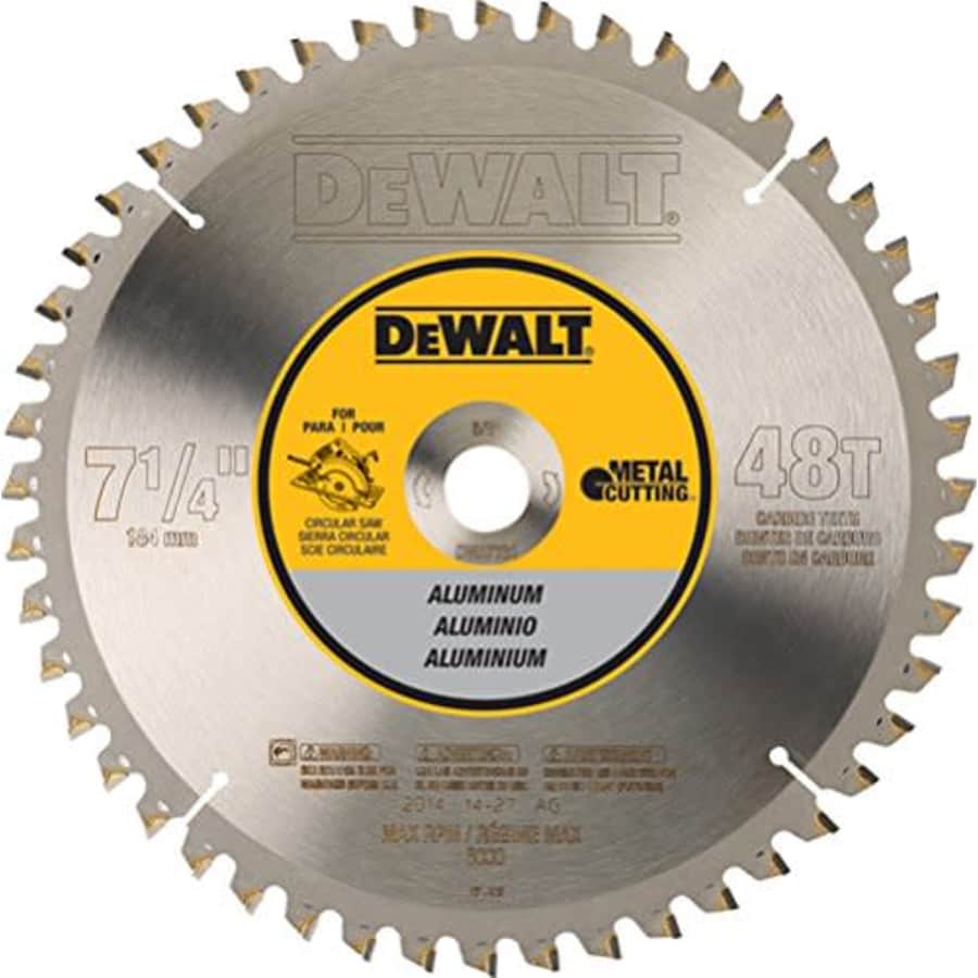 DEWALT DWA7761 48 Teeth Aluminum Cutting 5/8-Inch Arbor, 7-1/4-Inch for $65