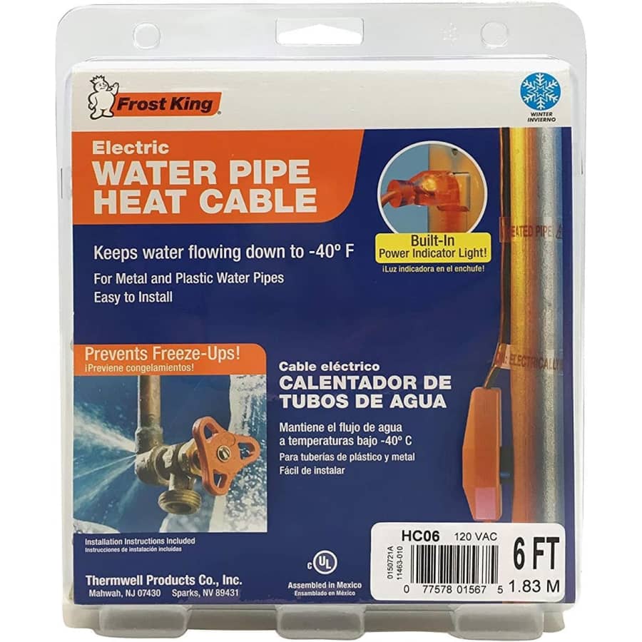 Frost King Automatic Electric Heat Cable Kit for $36 Frost King Automatic Electric Heat Cable Kit for $36