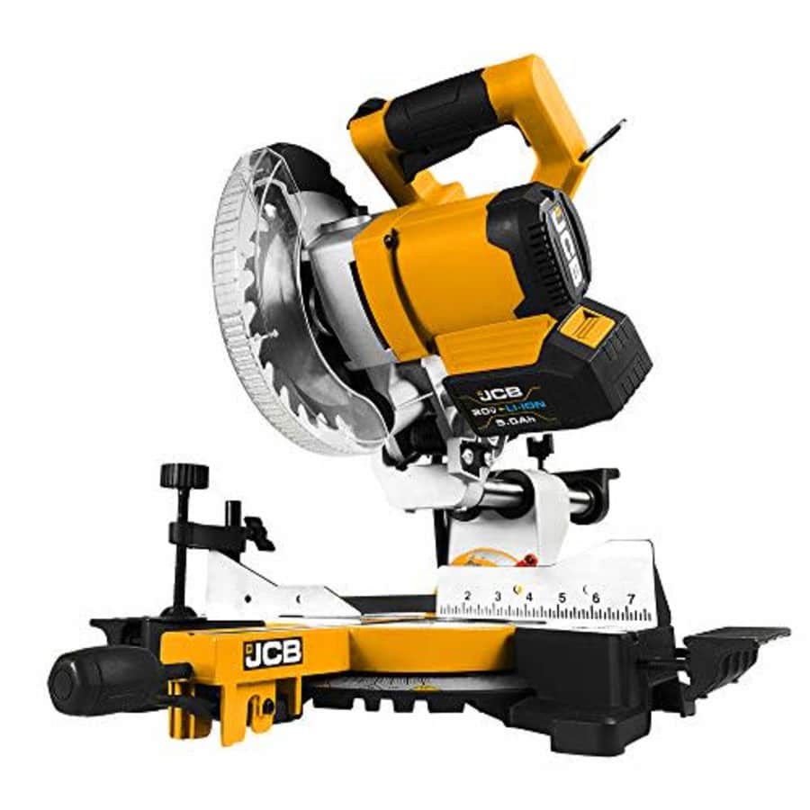 JCB Tools 20V Cordless Brushless Miter Saw for $107