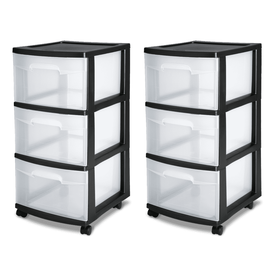 Sterilite 3-Drawer Cart: 2 for $19