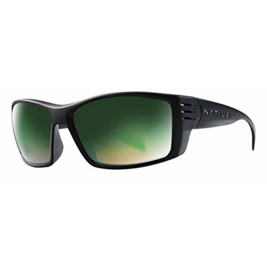 Native Eyewear 199 302 529 Raghorn Sunglasses, Matte Black Frame/Green Reflex Lens for $60 Native Eyewear 199 302 529 Raghorn Sunglasses, Matte Black Frame/Green Reflex Lens for $60