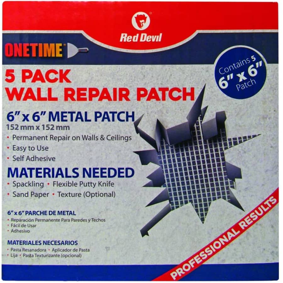 Red Devil Onetime Wall Repair Patch 5-Pack for $12 Red Devil Onetime Wall Repair Patch 5-Pack for $12