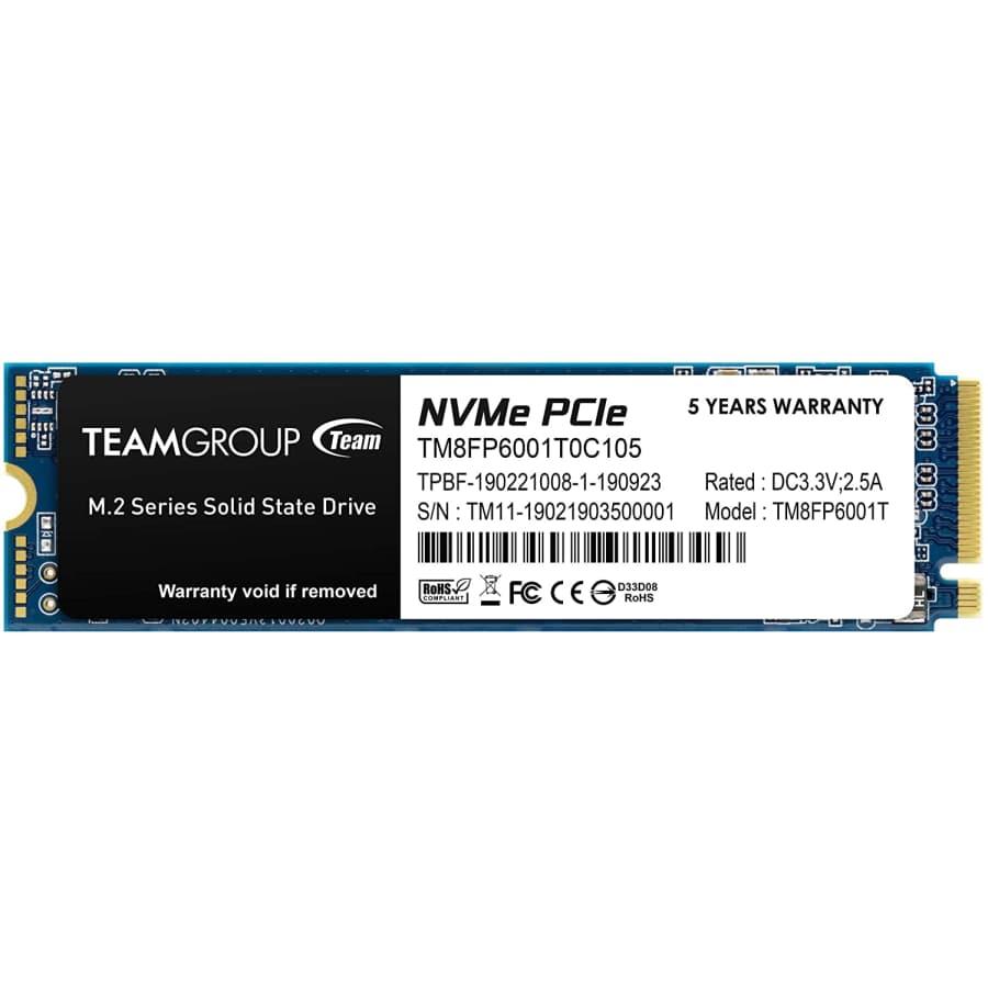 TeamGroup MP33 1TB NVMe PCIe M.2 Internal SSD for $54 TeamGroup MP33 1TB NVMe PCIe M.2 Internal SSD for $54