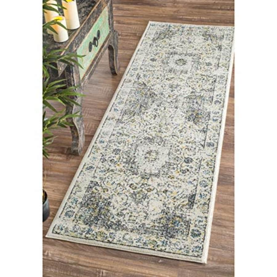 nuLOOM Paisley Verona Vintage Persian Runner Rug, 2' 8" x 8', Grey for $68 nuLOOM Paisley Verona Vintage Persian Runner Rug, 2' 8" x 8', Grey for $68