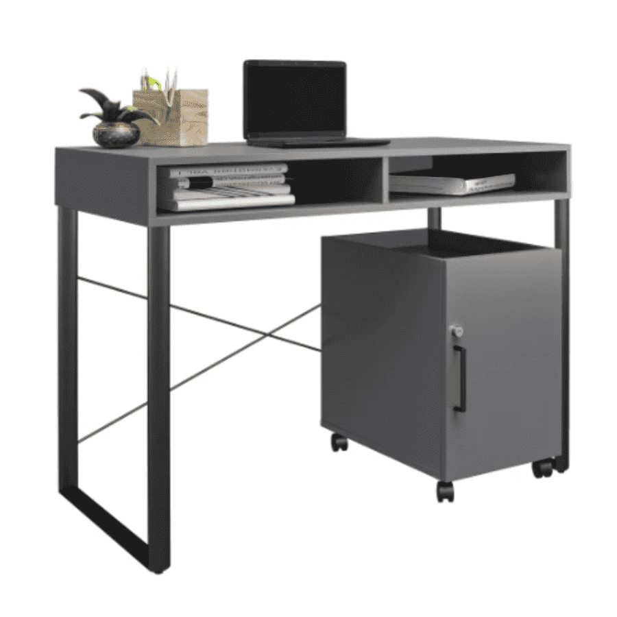 Brenton Studio Bexler 42" Desk w/ Mobile Cart for $100 Brenton Studio Bexler 42" Desk w/ Mobile Cart for $100