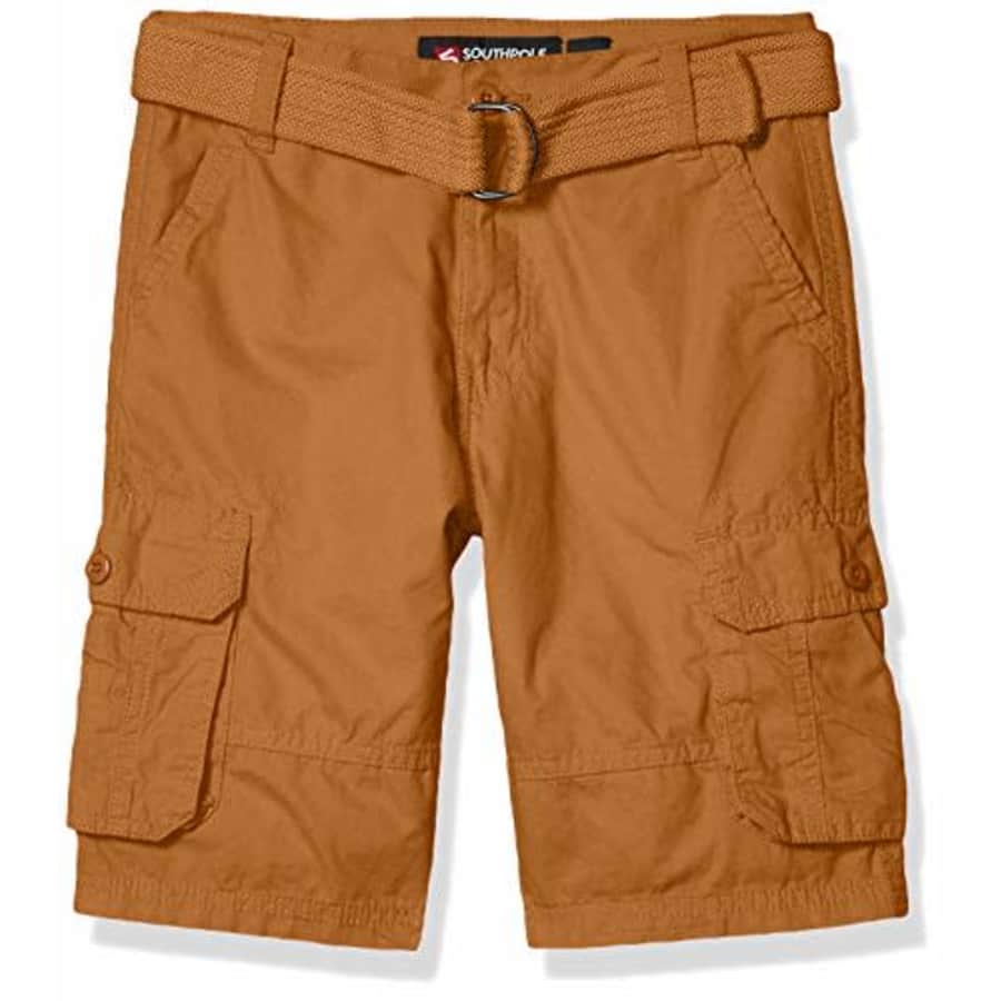 Southpole - Kids Boys' Little Belted Mini Canvas Cargo Shorts in, Wheat 3, 6 for $14