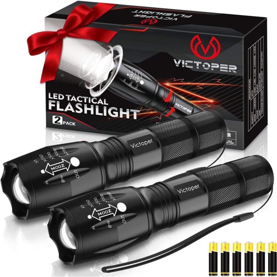 Victoper LED Flashlight 2-Pack for $10 w/ Prime