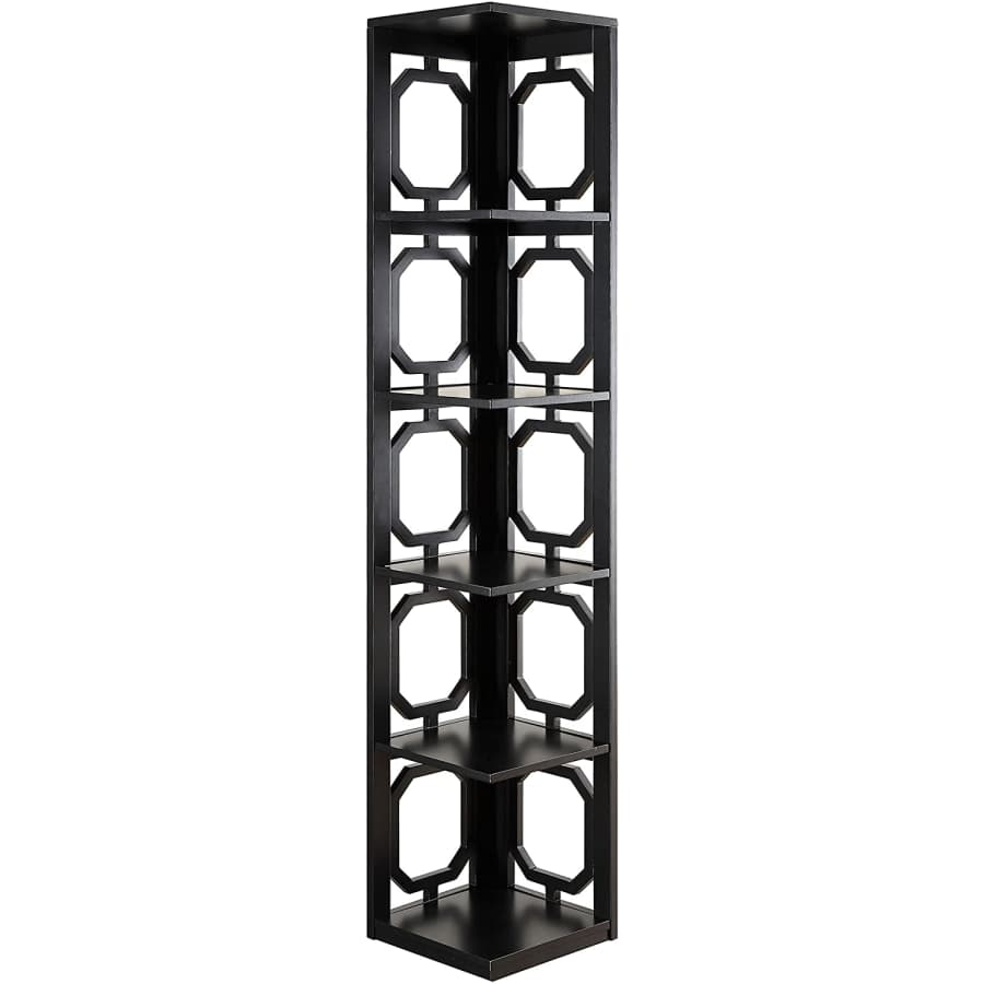 Convenience Concepts Omega 5 Tier Corner Bookcase for $120