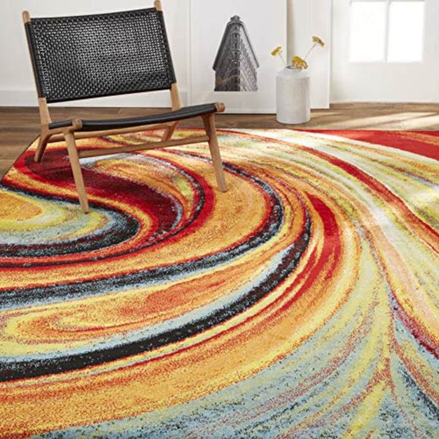 Home Dynamix Adja Modern Area Rug, Splash (3'3" x 4'3") for $24