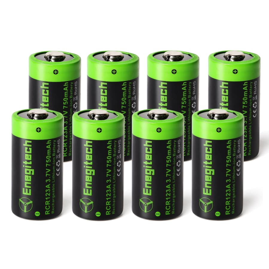 Enegitech 3.7V Rechargeable Batteries 8-Pack for $9 Enegitech 3.7V Rechargeable Batteries 8-Pack for $9