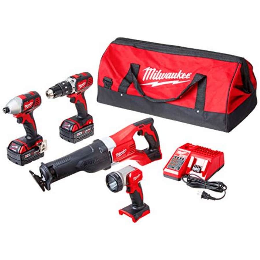Milwaukee M18 18V Cordless 4-Tool Combo Kit for $400