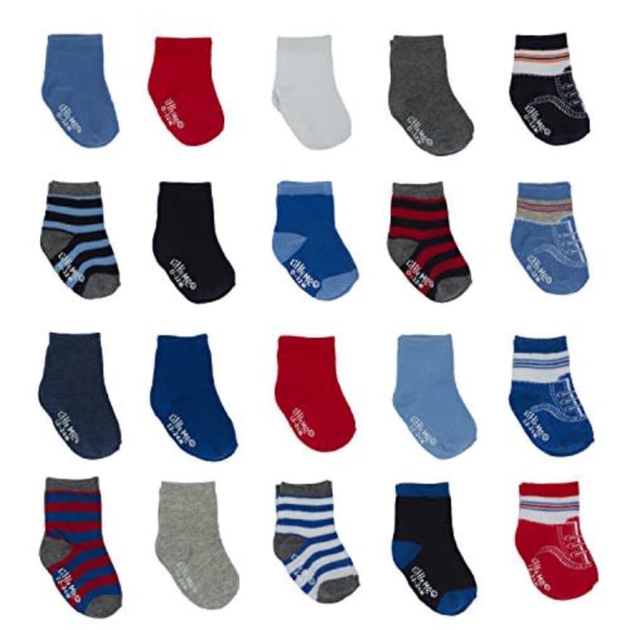 Little Me Infant Socks & Baby Boy Socks, 20 Pairs, 0-12/12-24 Months for $13 Little Me Infant Socks & Baby Boy Socks, 20 Pairs, 0-12/12-24 Months for $13