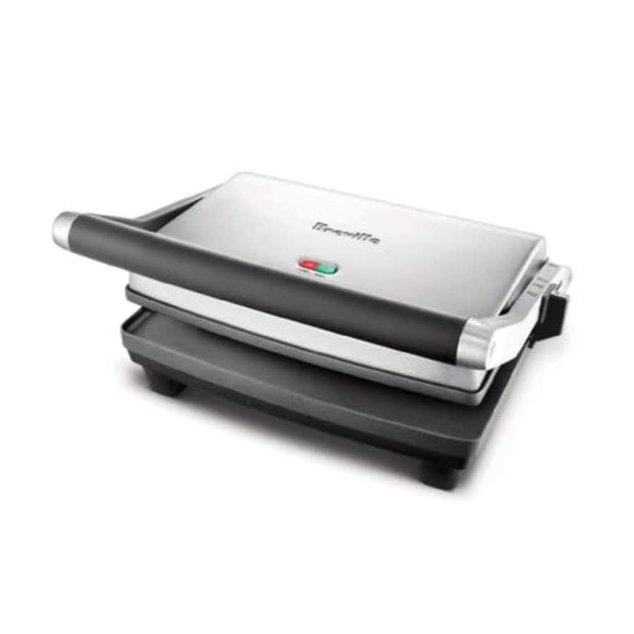 Breville Duo 1500-Watt Nonstick Panini Press, Silver for $90 Breville Duo 1500-Watt Nonstick Panini Press, Silver for $90
