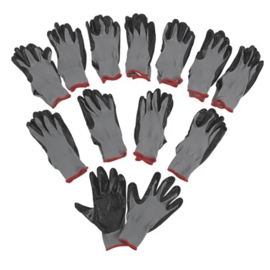 Ironton Nitrile-Coated Work Gloves 12-Pack for $10 Ironton Nitrile-Coated Work Gloves 12-Pack for $10