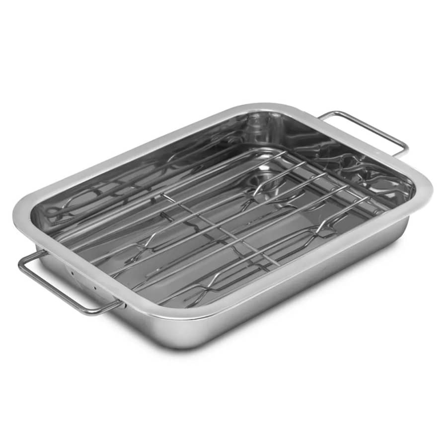 Sedona Kitchen 12" Roasting Pan & Rack for $7 Sedona Kitchen 12" Roasting Pan & Rack for $7
