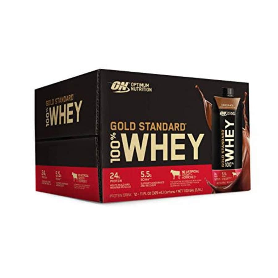 Optimum Nutrition Gold Standard 100% Whey Protein Shake, Ready to Drink, Gluten Free, 24g Protein, for $14