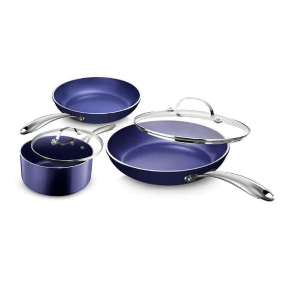 GraniteStone Nonstick Hard-Anodized Aluminum 5-Piece Cookware Set for $38 GraniteStone Nonstick Hard-Anodized Aluminum 5-Piece Cookware Set for $38