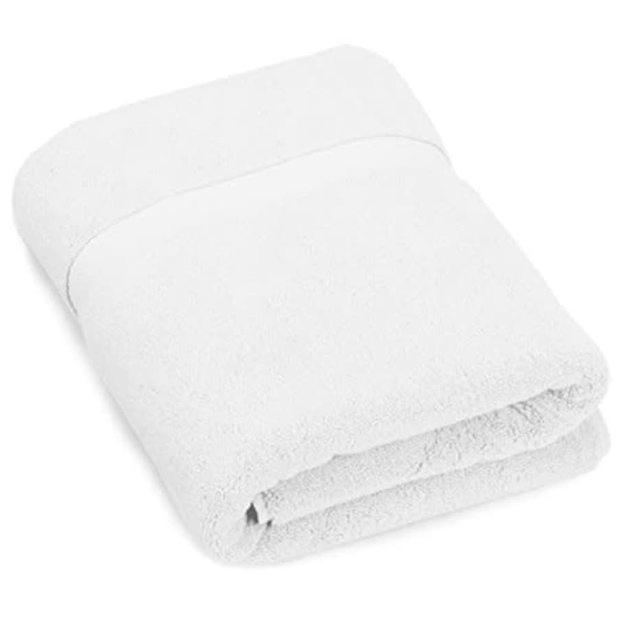 Amazon Brand Pinzon Heavyweight Luxury Cotton Bath Towel - 56 x 30 Inch, White for $25 Amazon Brand Pinzon Heavyweight Luxury Cotton Bath Towel - 56 x 30 Inch, White for $25
