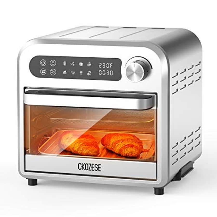 KBS 8-In-1 Compact Stainless Steel Digital Air Fryer Toaster Oven, Dehydrator/Bake/Broil/Roast for $110