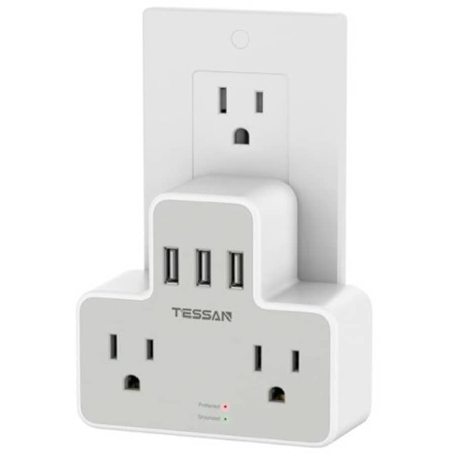 Tessan Outlet Splitter w/ USB for $11 Tessan Outlet Splitter w/ USB for $11