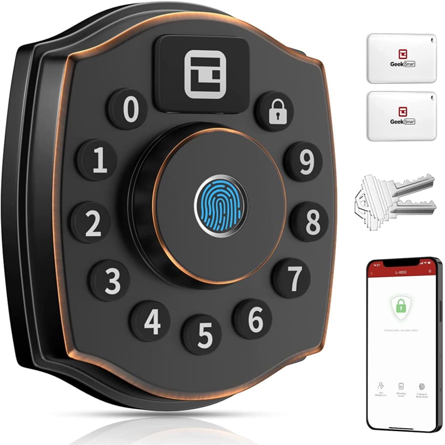 Geek Smart 5-in-1 Keyless Deadbolt Door Lock for $67