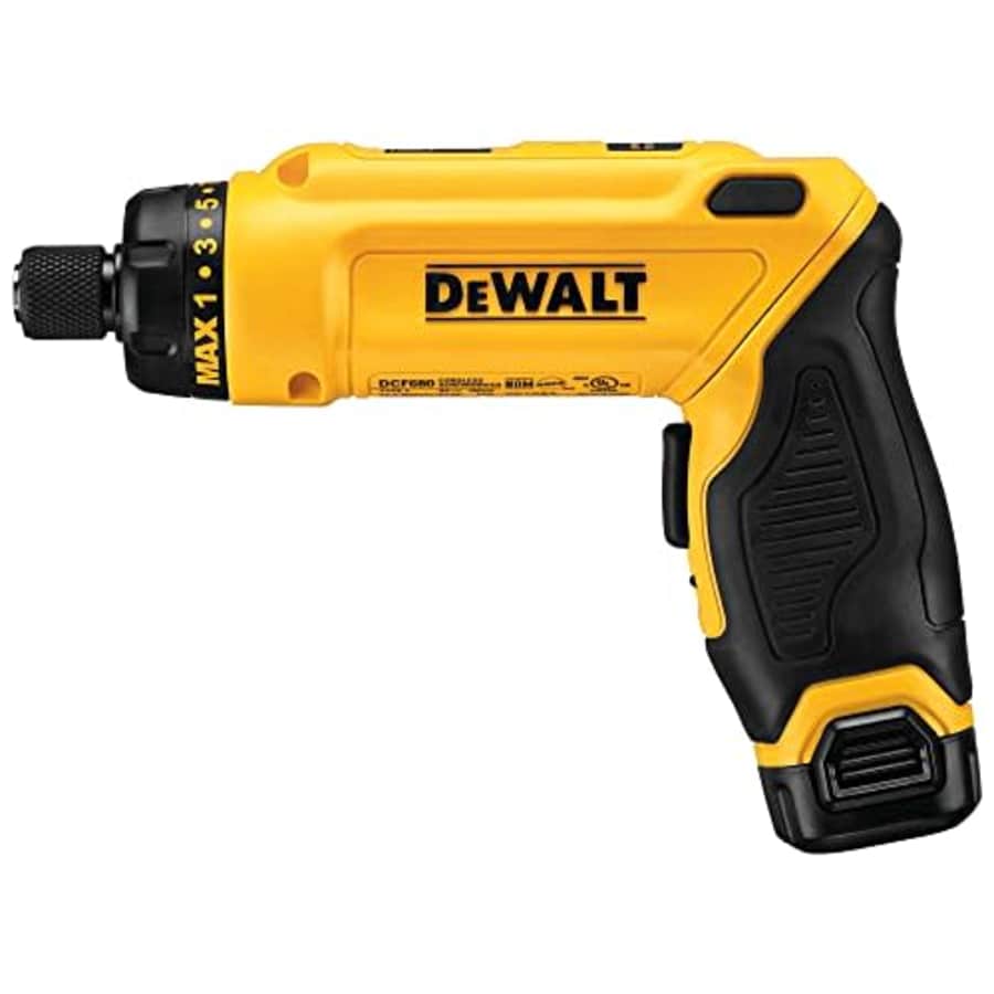DEWALT 8V MAX Cordless Screwdriver Kit, Gyroscopic, 2 Batteries, Electric (DCF680N2) for $110 DEWALT 8V MAX Cordless Screwdriver Kit, Gyroscopic, 2 Batteries, Electric (DCF680N2) for $110